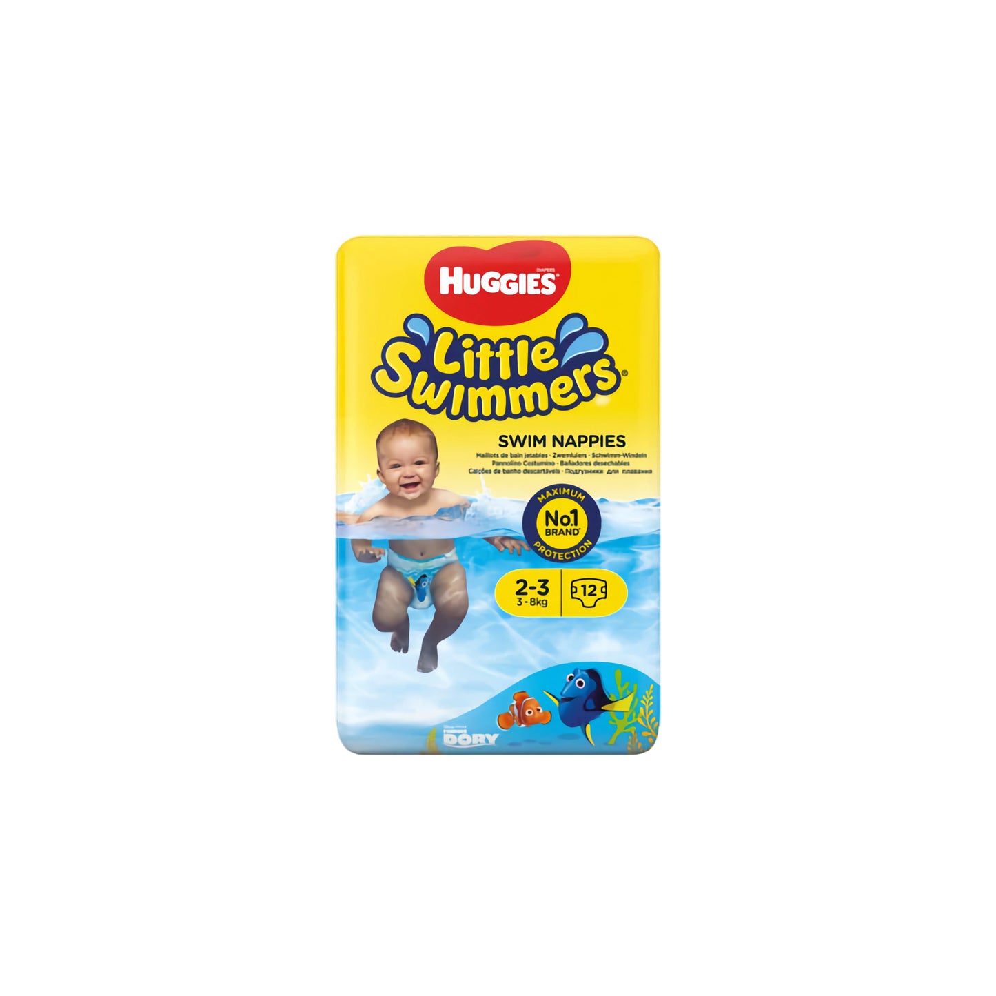 Maudymosi sauskelnės „Huggies Little Swimmers“ (3-8 kg, 12 vnt.)